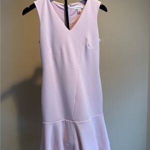 Calvin Klein Soft Pink V-Neck Mini Dress